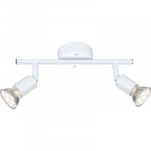 Spoturi, Spot LED Olana 57381-2L, 2xGU10, 3W, 250lm, lumina calda, IP20, alb, Globo Lighting - savelectro.ro