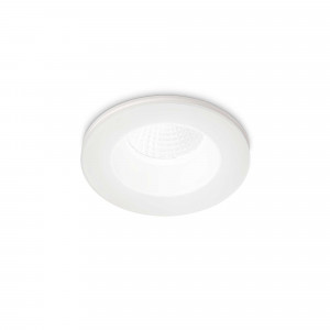 Spoturi, Spot LED Room-65 252025, rotund, incastrat, 8W, 800lm, lumina calda, IP20, alb, Ideal Lux - savelectro.ro