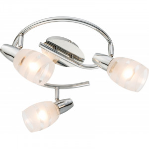 Spoturi, Spot Roy 54985-3, 3xE14, crom+alb, IP20, Globo Lighting - savelectro.ro