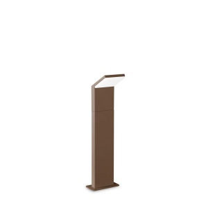 Stalpi iluminat exterior, Stalp LED exterior Style H050 8.5W, 720lm, lumina calda (3000 K), IP54, cafeniu, Ideal Lux - savelectro.ro
