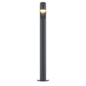 Stalp pentru exterior LED Hagen O423FL-L5GF, 5W, 200lm, lumina calda, IP65, grafit, Maytoni