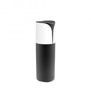 Stalp pentru exterior Milano, 1 bec, dulie E27, gri, Braytron [1]- savelectro.ro