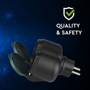 Stecher pentru exterior V-TAC, 2 prize, 16A, IP44 [5]- savelectro.ro