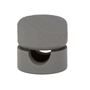 Accesorii cablu textil, Suport cablu textil, 2x0.75 mm, metal, gri - savelectro.ro