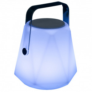 Lampi de birou si veioze, Veioza LED RGB Ritual KL120002, cu boxa, telecomanda, Bluetooth, 3W, 60lm, lumina rece, alba, IP44, Klausen - savelectro.ro