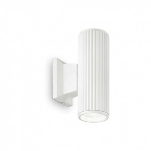 Corpuri de iluminat exterior, Aplica de exterior BASE AP2, sticla, alb, 2 becuri, dulie GU10, 129457, Ideal Lux - savelectro.ro