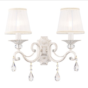 Corpuri de Iluminat Interior, Aplica Grace ARM247-02-G, 2xE14, alba+aurie, IP20, Maytoni - savelectro.ro