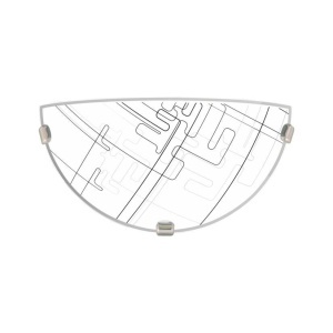 Aplice, Aplica interior Tetrix, 1xE27, clasica, alba, neagra, Klausen - savelectro.ro