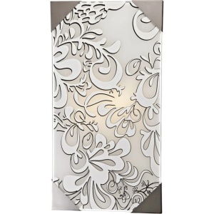 Klausen Stoc, Aplica Kamose KL5802, 2xE27, crom + alb, metal + sticla decorativa, stil modern, Klausen - savelectro.ro