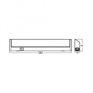 Aplica LED, 10W, 900 lm, lumina rece (6500K), argintie, Braytron [7]- savelectro.ro