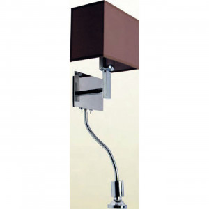 Corpuri de iluminat, Aplica LED Cocktail KL6691, 4W, lumina calda, crom+maro, IP20, Klausen - savelectro.ro