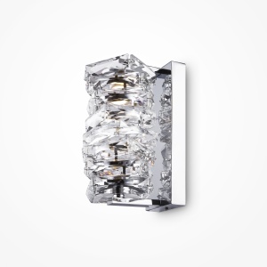 Corpuri de Iluminat Interior, Aplica LED Coil MOD124WL-L6CH3K, 6W, 300lm, lumina calda, IP20, crom+transparenta, Maytoni - savelectro.ro