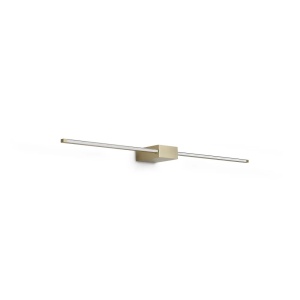 Aplica LED Essence Square D075 12W, lumina calda (3000 K), 650lm, IP20, auriu, Ideal Lux