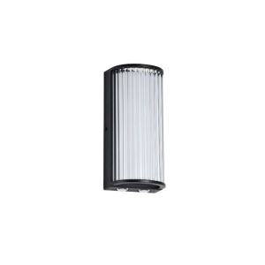 Aplice LED, Aplica LED Gleam, 18W, 1070 lm, lumina calda (3000 K), IP54, neagra, Klausen - savelectro.ro