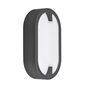 Aplica LED pentru exterior Elp, 15W, 1450lm, lumina rece (6500K), gri, Braytron [5]- savelectro.ro