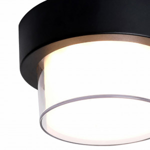 Aplica LED pentru exterior Feiss, rotunda, 12 W, 900 lm, lumina neutra (4000K), neagra, sticla, Klausen [2]- savelectro.ro