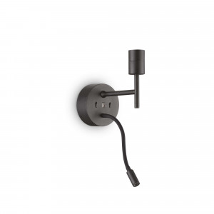 Aplice, Aplica LED Set Up 259826, 2xE27, 3W, 200lm, lumina calda, neagra, IP20, Ideal Lux - savelectro.ro