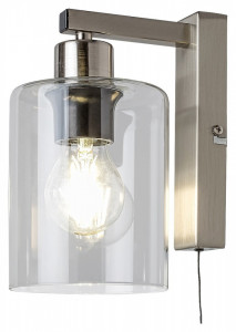 Aplica Miroslaw, metal, sticla, crom satin, 1 bec, dulie E27, 3579, Rabalux [2]- savelectro.ro