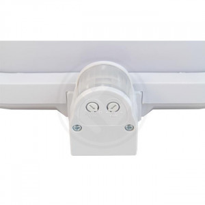 Aplica pentru exterior cu senzor de miscare, alba, 1 bec, dulie E27, IP44, Masterled [4]- savelectro.ro