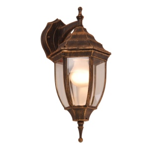 Corpuri de iluminat exterior, Aplica pentru exterior Nyx 31711, 1 bec, dulie E27, bronz, metal, Globo Lighting - savelectro.ro