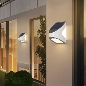 Aplica solara LED cu senzor de miscare 3W, 240lm, lumina rece (6500 K), IP54, 10h, Braytron [2]- savelectro.ro
