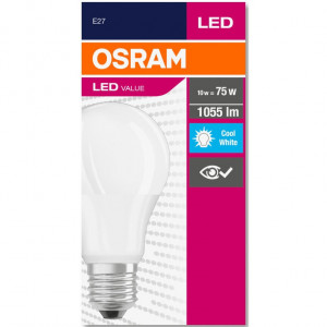 Bec LED 10W(75W) Osram, E27, 1055 lm, lumina neutra (4000K), clasa energetica F [4]- savelectro.ro