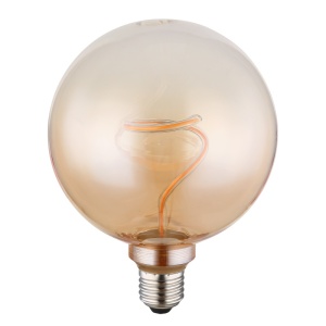 Becuri cu LED, Bec LED 4W, E27, 240 lm, Globo, lumina calda (1800 K), chihlimbar - savelectro.ro