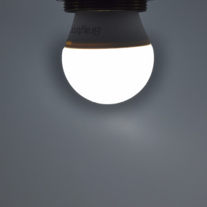 Bec led sferic 5W (35W), E27, G45, 400lm, lumina rece (6500K), opal, Braytron