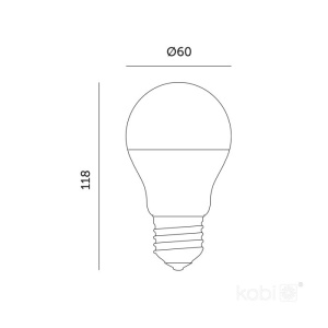 Bec LED crestere plante Planty GS, E27, 11W, lumina roz 1200K, 285lm, Kobi Design [7]- savelectro.ro