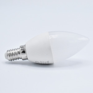 Bec LED lumanare 7W (45W) cip Samsung, E14, 600 lm, lumina calda (3000K), opal, V-TAC