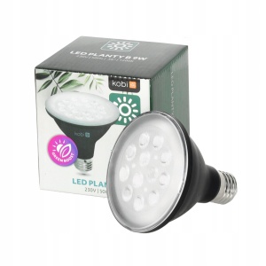 Bec LED pentru cresterea plantelor, 9W, E27, 1200 K, negru [7]- savelectro.ro