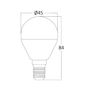 Bec led sferic 5W(35W), dulie E14, forma C37, lumina neutra(4000 K), Braytron [4]- savelectro.ro
