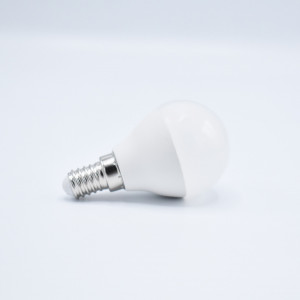 Bec LED sferic 7w (45W) cip Samsung, E14, P45, 600 lm, lumina neutra (4000K), opal, V-TAC