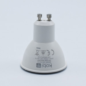 Bec led Smart WIFI GU10 5W, 400lm, 120 grade, RGB WW, opal, Kobi