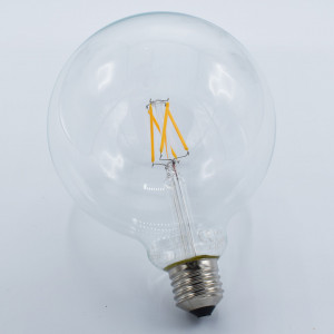 Bec led Vintage filament 4W (32W),E27, G125, 400 lm, lumina calda (2200K), clar, Optonica