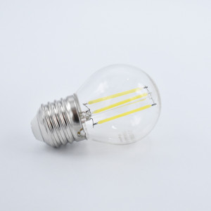 Bec LED Vintage filament sferic 6W (45W), E27, G45, 600 lm, lumina rece (6400K), V-TAC