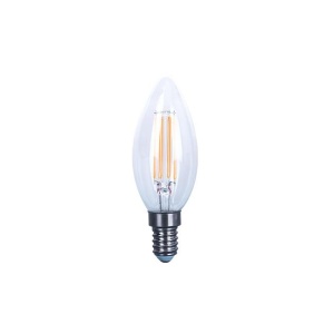 Becuri, Bec LED Vintage lumanare filament 10W (75W), E14, C37, 1100lm, lumina neutra(4000K), clar, Masterled - savelectro.ro