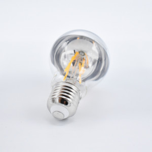 Bec LED Vintage 4W (27W), E27, A60, 400 lm,  lumina calda (2700K), argintiu, Optonica