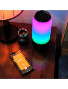 Boxa Bluetooth LED RGB portabila, slot microSD, jack 3.5mm, 3 ore, neagra, V-TAC [7]- savelectro.ro