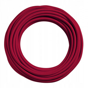 Cablu textil 3x0.75, rosu [2]- savelectro.ro
