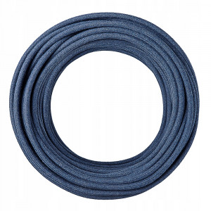 Cablu textil mohair, bleumarin, 2x0.75 [2]- savelectro.ro
