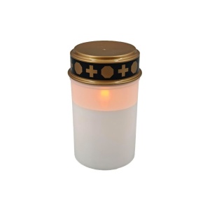 Veioze, Candela LED Lume, 0.06W, lumina calda (1800 K), IP44, alba, Klausen - savelectro.ro