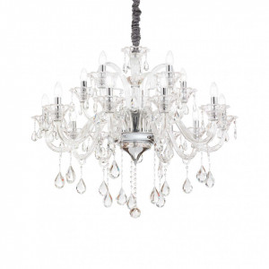 Corpuri de iluminat, Candelabru Colossal 114170, 15xE14, transparent, IP20, Ideal Lux - savelectro.ro