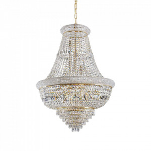 Candelabru Dubai 243528, 24xE14, bronz+transparent, IP20, Ideal Lux