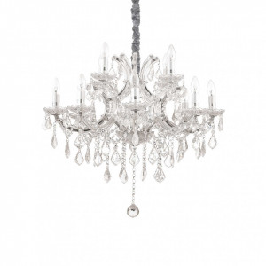 Candelabru Napoleon 167251, 12xE14, crom+transparent, IP20, Ideal lux