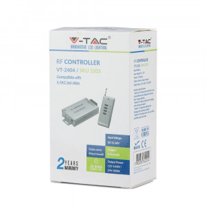 Controller banda LED RGB, 12-24V, 12A, V-TAC [1]- savelectro.ro