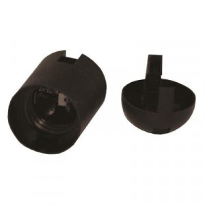 Dulii, Dulie E27 plastic, neagra, Strohm - savelectro.ro