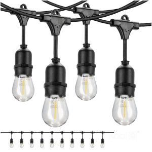 Ghirlanda luminoasa Mimosa, 10 becuri 1W incluse, 10 metri, dulie E27, protectie IP44 [1]- savelectro.ro