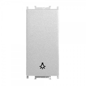 Prize si intrerupatoare, Intrerupator cu revenire 1 modul Thea Modular Panasonic, Argintiu - savelectro.ro