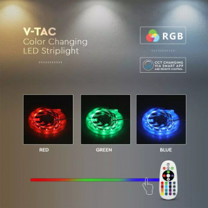 Kit Banda LED Smart RGBW, 5m, Interior+Exterior, Compatibil Amazon Alexa+Google Home, Controller+Alimentare [9]- savelectro.ro